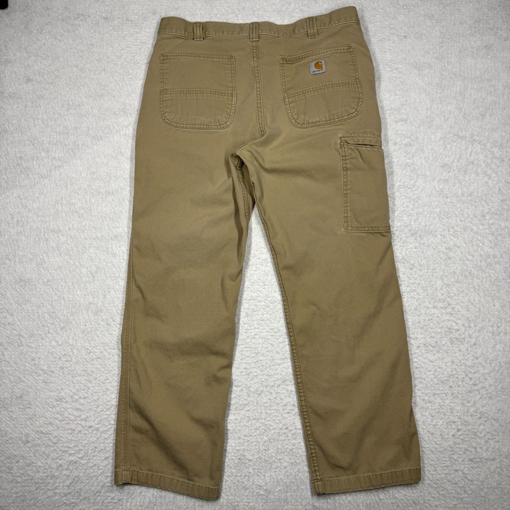 Carhartt Relaxed‎ Fit Khaki Work Pants Workwear Jeans Men's Size 36x30 - Picture 10 of 12